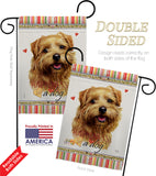 Tan Norfolk Terrier Happiness - Pets Nature Vertical Impressions Decorative Flags HG110186 Made In USA