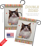 Norwegian Forest Happiness - Pets Nature Vertical Impressions Decorative Flags HG110198 Made In USA