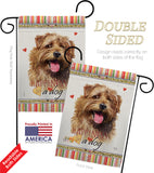 Norfolk Terrier Happiness - Pets Nature Vertical Impressions Decorative Flags HG110199 Made In USA