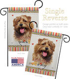 Norfolk Terrier Happiness - Pets Nature Vertical Impressions Decorative Flags HG110199 Made In USA