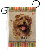 Norfolk Terrier Happiness - Pets Nature Vertical Impressions Decorative Flags HG110199 Made In USA