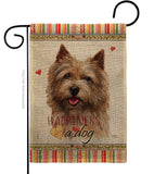 Norwich Terrier Happiness - Pets Nature Vertical Impressions Decorative Flags HG110200 Made In USA