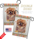 Pekingese Happiness - Pets Nature Vertical Impressions Decorative Flags HG110201 Made In USA