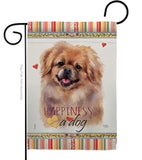 Pekingese Happiness - Pets Nature Vertical Impressions Decorative Flags HG110201 Made In USA