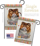 Persian Happiness - Pets Nature Vertical Impressions Decorative Flags HG110205 Made In USA