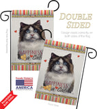 Mitted Ragdoll Happiness - Pets Nature Vertical Impressions Decorative Flags HG110213 Made In USA