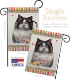 Mitted Ragdoll Happiness - Pets Nature Vertical Impressions Decorative Flags HG110213 Made In USA