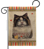 Mitted Ragdoll Happiness - Pets Nature Vertical Impressions Decorative Flags HG110213 Made In USA