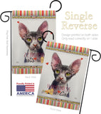 Sphynx Happiness - Pets Nature Vertical Impressions Decorative Flags HG110225 Made In USA