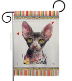 Sphynx Happiness - Pets Nature Vertical Impressions Decorative Flags HG110225 Made In USA