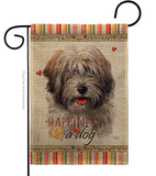 Tibetan Terrier Happiness - Pets Nature Vertical Impressions Decorative Flags HG110228 Made In USA