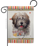 Tibetan Terrier Happiness - Pets Nature Vertical Impressions Decorative Flags HG110228 Made In USA