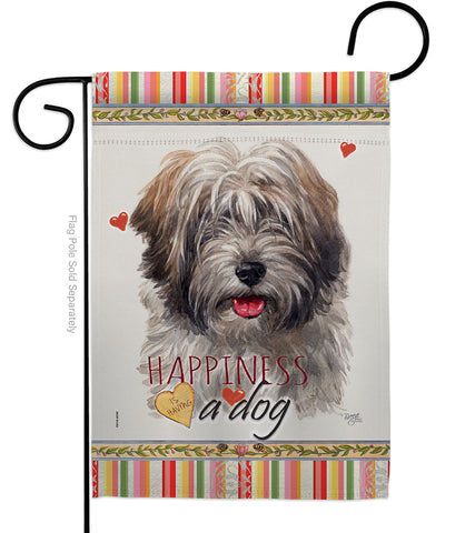Tibetan Terrier Happiness - Pets Nature Vertical Impressions Decorative Flags HG110228 Made In USA