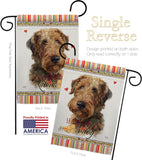Welsh Terrier Happiness - Pets Nature Vertical Impressions Decorative Flags HG110231 Made In USA