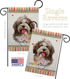 Havanese Cuban Happiness - Pets Nature Vertical Impressions Decorative Flags HG110239 Made In USA