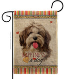 Havanese Cuban Happiness - Pets Nature Vertical Impressions Decorative Flags HG110239 Made In USA