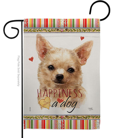 Apple Head Chihuahua Happiness - Pets Nature Vertical Impressions Decorative Flags HG110248 Made In USA