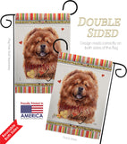 Red Chow Chow Happiness - Pets Nature Vertical Impressions Decorative Flags HG110249 Made In USA