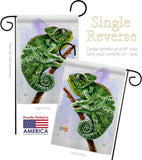 Chameleon - Pets Nature Vertical Impressions Decorative Flags HG110274 Made In USA