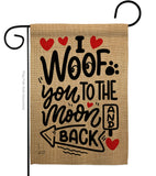 I Woof You - Pets Nature Vertical Impressions Decorative Flags HG137213 Made In USA