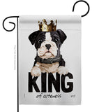 King Of Cuteness - Pets Nature Vertical Impressions Decorative Flags HG137525 Made In USA