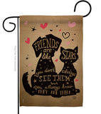 Friends are like Stars - Pets Nature Vertical Impressions Decorative Flags HG191085 Made In USA