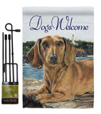 Dachshund - Pets Nature Vertical Impressions Decorative Flags HG110003 Made In USA