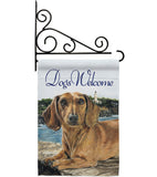 Dachshund - Pets Nature Vertical Impressions Decorative Flags HG110003 Made In USA