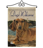 Dachshund - Pets Nature Vertical Impressions Decorative Flags HG110003 Made In USA