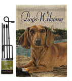 Dachshund - Pets Nature Vertical Impressions Decorative Flags HG110003 Made In USA