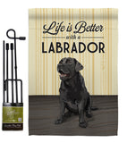 Life is Better Lab - Pets Nature Vertical Impressions Decorative Flags HG110009 Made In USA