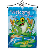 Frog - Pets Nature Vertical Impressions Decorative Flags HG110041 Made In USA