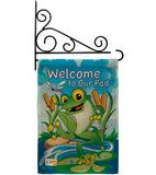 Frog - Pets Nature Vertical Impressions Decorative Flags HG110041 Made In USA