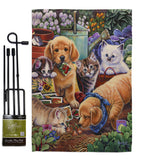 Helpful Garden Paws - Pets Nature Vertical Impressions Decorative Flags HG110045 Made In USA
