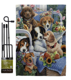 Beagle Happiness - Pets Nature Vertical Impressions Decorative Flags HG110150 Made In USA