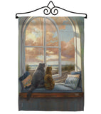 Enjoying the View - Pets Nature Vertical Impressions Decorative Flags HG110057 Made In USA