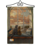 Enjoying the View - Pets Nature Vertical Impressions Decorative Flags HG110057 Made In USA