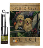 Wagging Along For The Ride - Pets Nature Vertical Impressions Decorative Flags HG110063 Made In USA