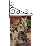 Cuddly Kittens - Pets Nature Vertical Impressions Decorative Flags HG110069 Made In USA