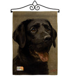 Black Lab - Pets Nature Vertical Impressions Decorative Flags HG110076 Made In USA