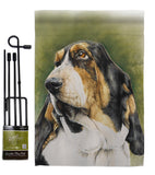 Basset Hound - Pets Nature Vertical Impressions Decorative Flags HG110090 Made In USA