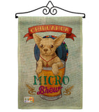 Chihuahua Micro Brew - Pets Nature Vertical Impressions Decorative Flags HG110098 Made In USA
