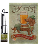 Doxie Brewing Co. - Pets Nature Vertical Impressions Decorative Flags HG110099 Made In USA