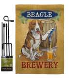 Beagle Brewery - Pets Nature Vertical Impressions Decorative Flags HG110101 Made In USA