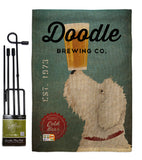 Doodle Brewing - Pets Nature Vertical Impressions Decorative Flags HG110112 Made In USA