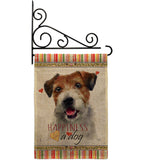 Parson Russell Terrier Happiness - Pets Nature Vertical Impressions Decorative Flags HG110137 Made In USA