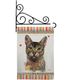 Abyssiniar Happiness - Pets Nature Vertical Impressions Decorative Flags HG110140 Made In USA