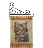 Red American Short Hair Happiness - Pets Nature Vertical Impressions Decorative Flags HG110146 Made In USA