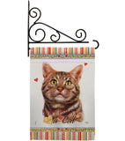 American Short Hair Happiness - Pets Nature Vertical Impressions Decorative Flags HG110147 Made In USA