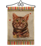 American Short Hair Happiness - Pets Nature Vertical Impressions Decorative Flags HG110147 Made In USA